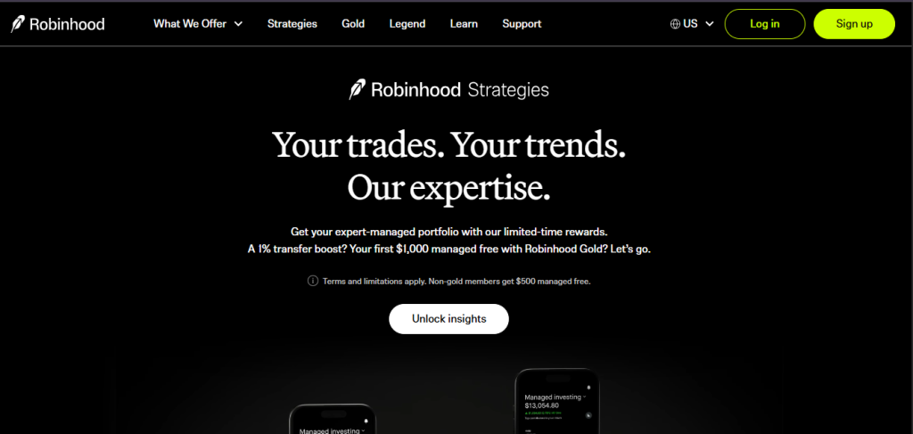 Robinhood Strategies - Your trade. Your trend. Our Expertise