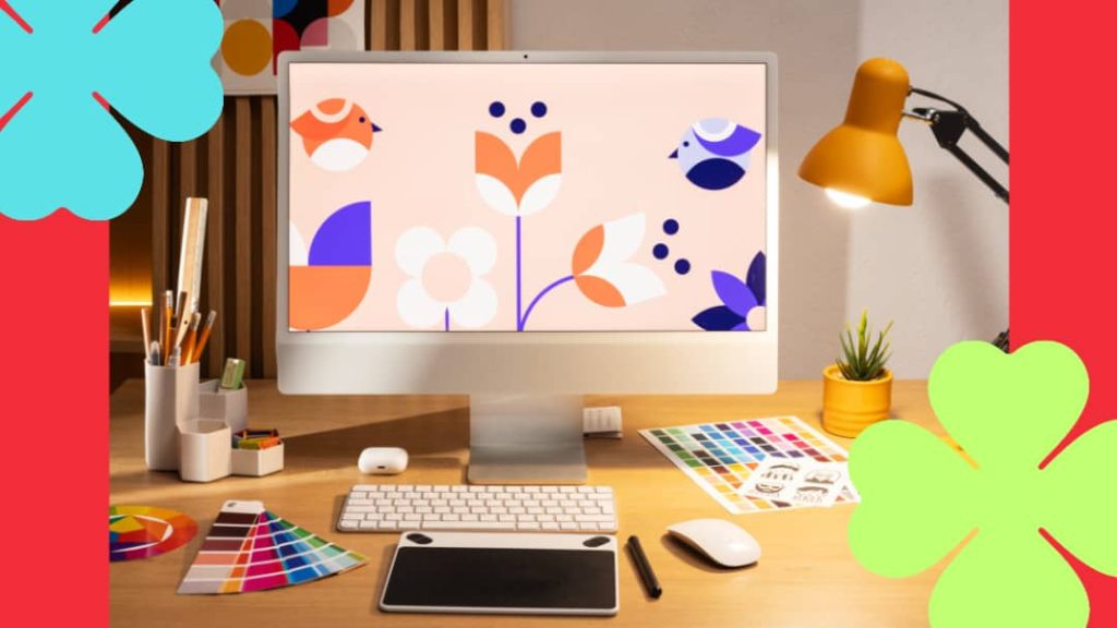 Photo showing Graphic Design desktop PC
